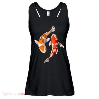 Swimming Koi Fishes Ladies Essential Flowy Tank