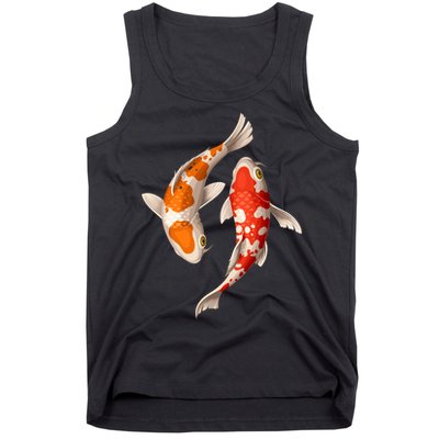 Swimming Koi Fishes Tank Top
