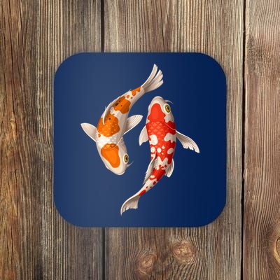 Swimming Koi Fishes Coaster