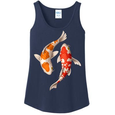 Swimming Koi Fishes Ladies Essential Tank