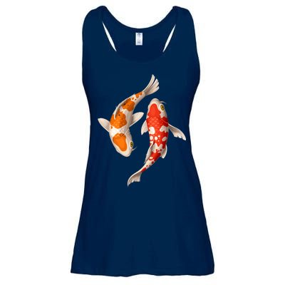 Swimming Koi Fishes Ladies Essential Flowy Tank