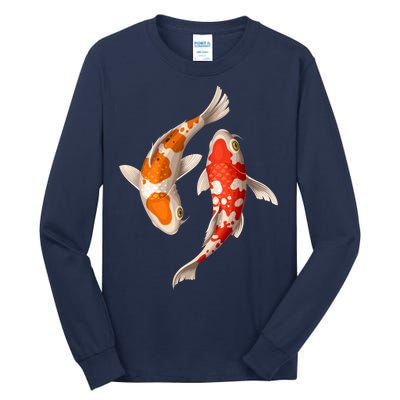 Swimming Koi Fishes Tall Long Sleeve T-Shirt