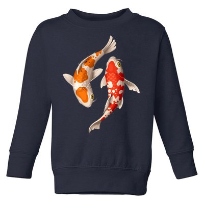 Swimming Koi Fishes Toddler Sweatshirt