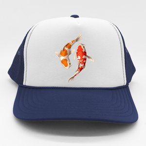 Swimming Koi Fishes Trucker Hat