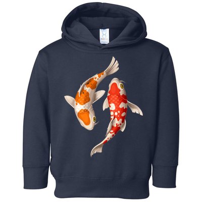 Swimming Koi Fishes Toddler Hoodie