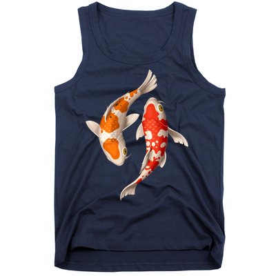 Swimming Koi Fishes Tank Top