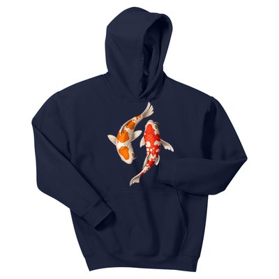 Swimming Koi Fishes Kids Hoodie