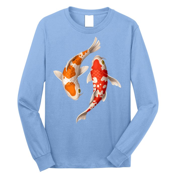 Swimming Koi Fishes Long Sleeve Shirt