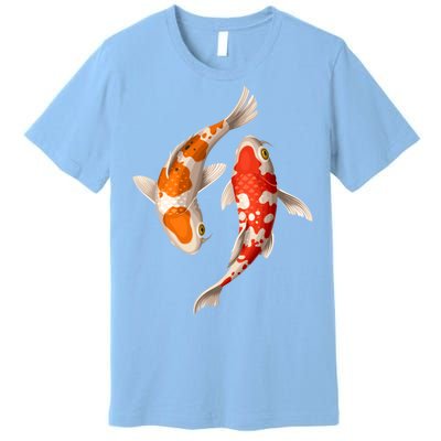 Swimming Koi Fishes Premium T-Shirt