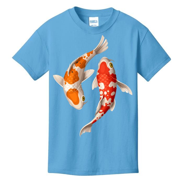 Swimming Koi Fishes Kids T-Shirt