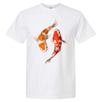 Swimming Koi Fishes Garment-Dyed Heavyweight T-Shirt