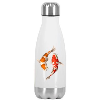 Swimming Koi Fishes Stainless Steel Insulated Water Bottle