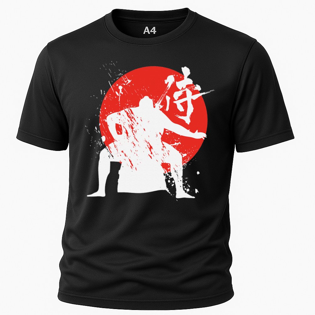 Sumo Wrestler Japanese Kanji Japan Wrestling  Cooling Performance Crew T-Shirt
