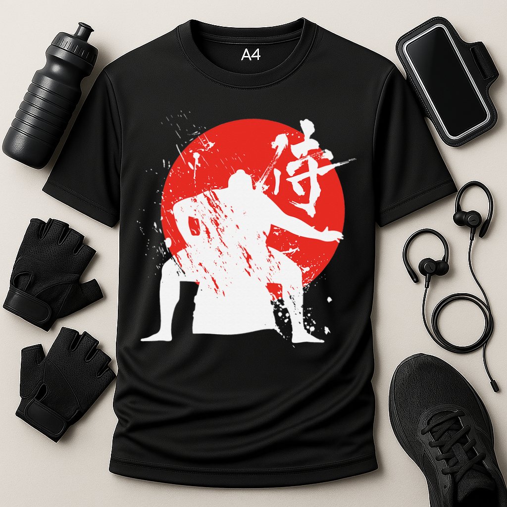 Sumo Wrestler Japanese Kanji Japan Wrestling  Cooling Performance Crew T-Shirt
