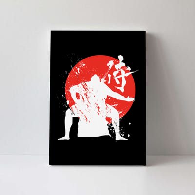 Sumo Wrestler Japanese Kanji Japan Wrestling  Canvas