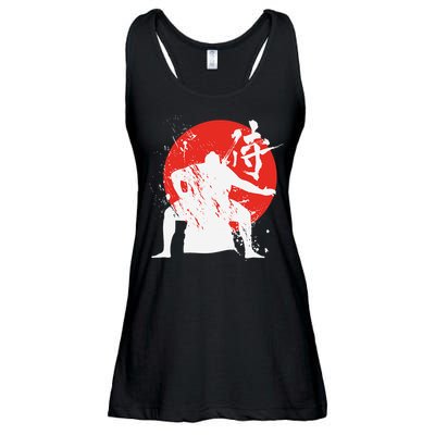 Sumo Wrestler Japanese Kanji Japan Wrestling  Ladies Essential Flowy Tank