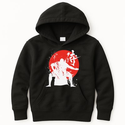 Sumo Wrestler Japanese Kanji Japan Wrestling  Kids Hoodie