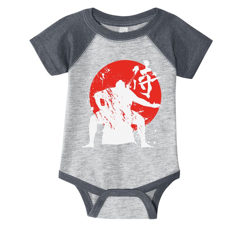 Sumo Wrestler Japanese Kanji Japan Wrestling  Infant Baby Jersey Bodysuit