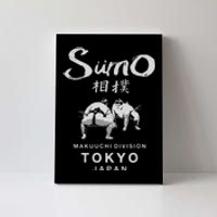 Sumo Wrestler Japanese Kanji Japan Wrestling  Canvas