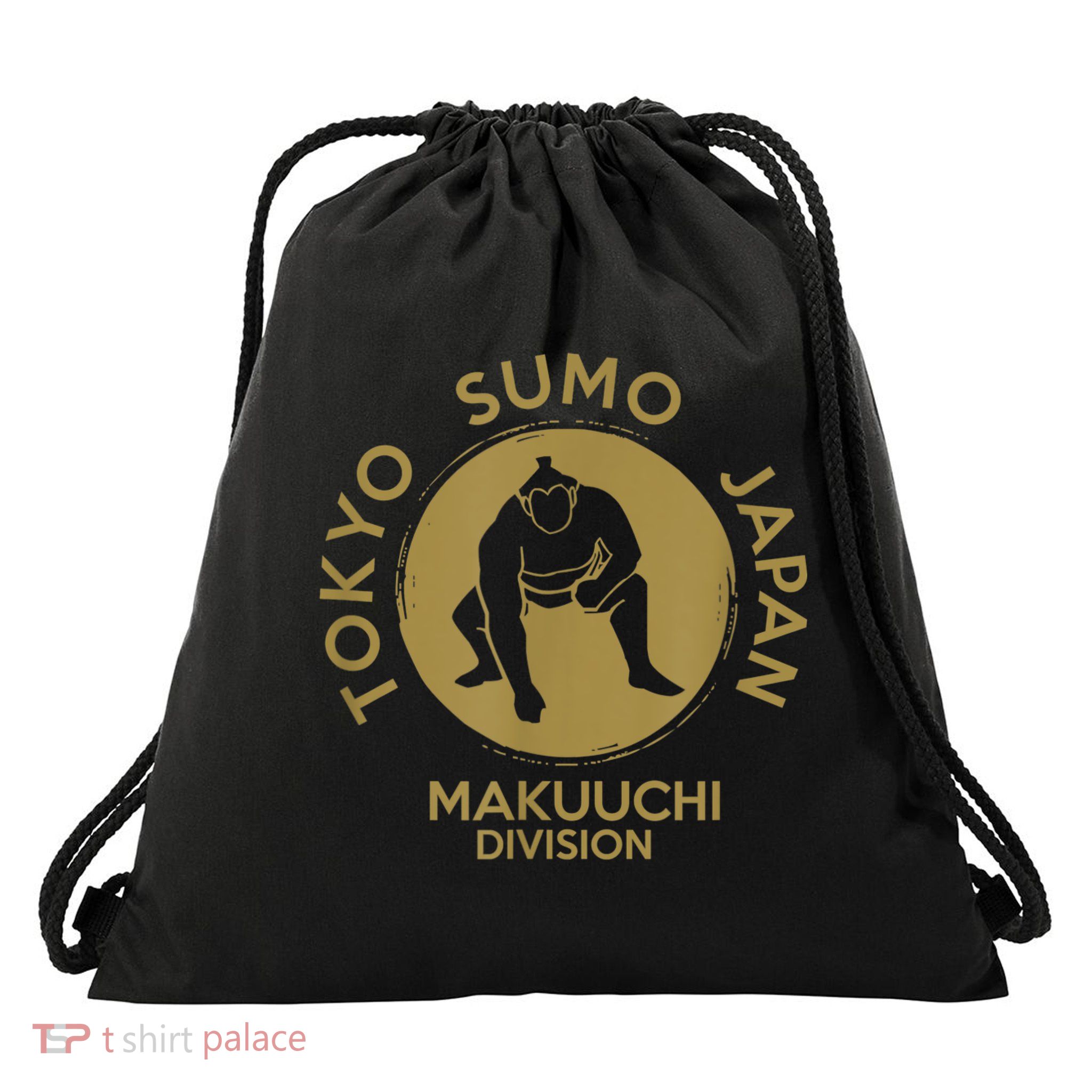 Sumo Wrestling Japan Tokyo Makuuchi Tournament Drawstring Bag
