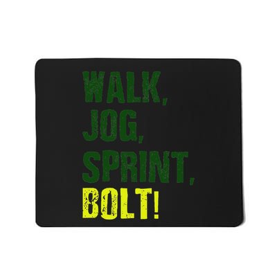 Sprinter Walk Jog Sprint Bolt! Mousepad
