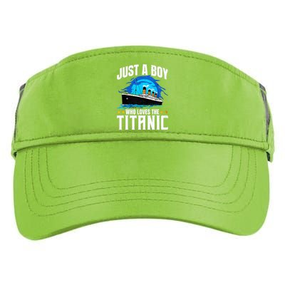 Ship Who Just Love The RMS Titanic Christmas Pajama Boy  Adult Drive Performance Visor