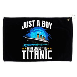 Ship Who Just Love The RMS Titanic Christmas Pajama Boy  Grommeted Golf Towel