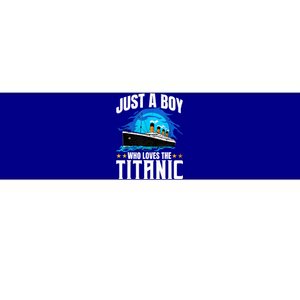 Ship Who Just Love The RMS Titanic Christmas Pajama Boy  Bumper Sticker