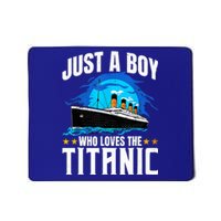 Ship Who Just Love The RMS Titanic Christmas Pajama Boy  Mousepad