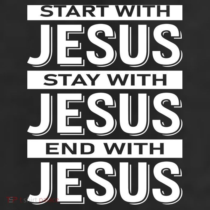 Start With Jesus Stay With End With 11oz C Handle Ceramic Mug
