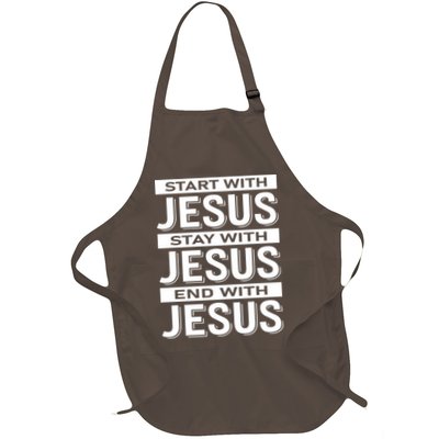 Start With Jesus Stay With End With Apron