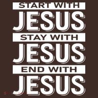 Start With Jesus Stay With End With Cooling Performance Long Sleeve Crew