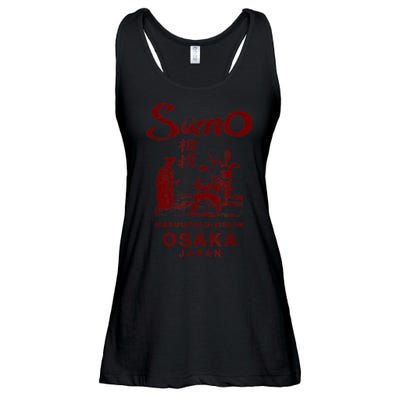 Sumo Wrestling Japan Osaka Japanese Ladies Essential Flowy Tank
