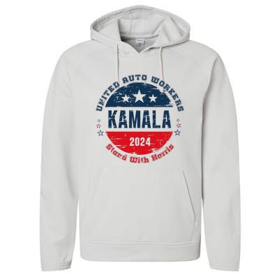 Stand With Kamala Harris Trump Is A Scab Vote Harris 2024 Performance Fleece Hoodie