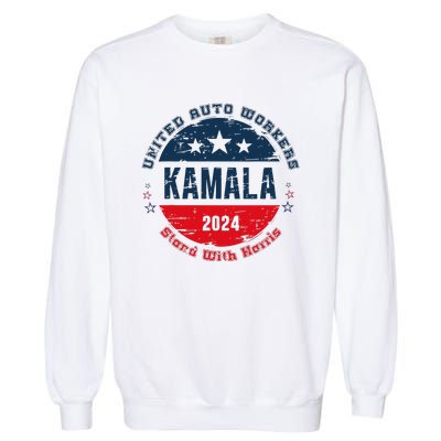 Stand With Kamala Harris Trump Is A Scab Vote Harris 2024 Garment-Dyed Sweatshirt