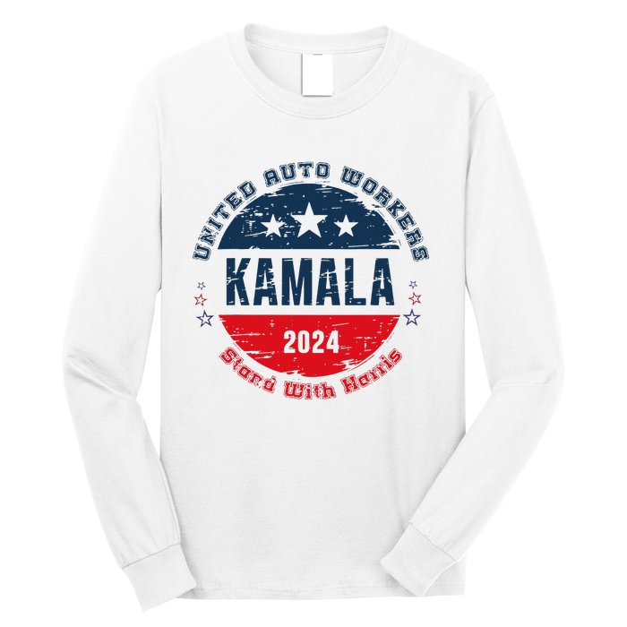 Stand With Kamala Harris Trump Is A Scab Vote Harris 2024 Long Sleeve Shirt