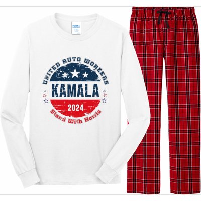 Stand With Kamala Harris Trump Is A Scab Vote Harris 2024 Long Sleeve Pajama Set