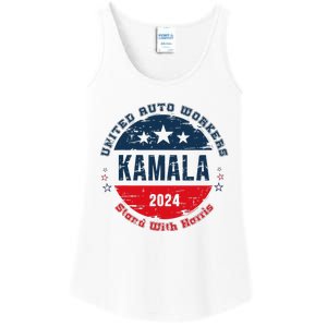 Stand With Kamala Harris Trump Is A Scab Vote Harris 2024 Ladies Essential Tank