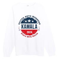 Stand With Kamala Harris Trump Is A Scab Vote Harris 2024 Premium Crewneck Sweatshirt