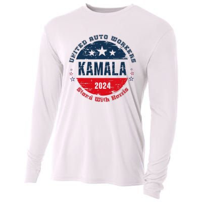 Stand With Kamala Harris Trump Is A Scab Vote Harris 2024 Cooling Performance Long Sleeve Crew