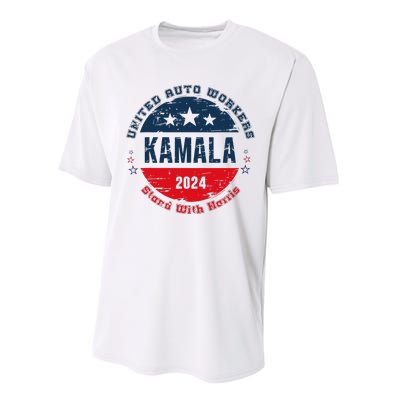 Stand With Kamala Harris Trump Is A Scab Vote Harris 2024 Performance Sprint T-Shirt