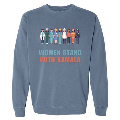 Stand With Kamala Walz Madam President Unity Harris Gift Garment-Dyed Sweatshirt