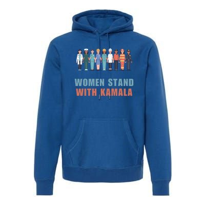 Stand With Kamala Walz Madam President Unity Harris Gift Premium Hoodie