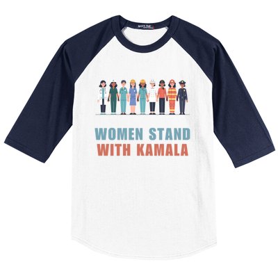 Stand With Kamala Walz Madam President Unity Harris Gift Baseball Sleeve Shirt