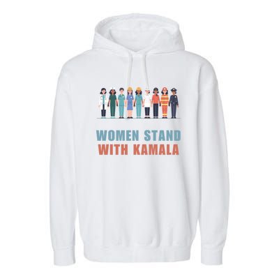 Stand With Kamala Walz Madam President Unity Harris Gift Garment-Dyed Fleece Hoodie