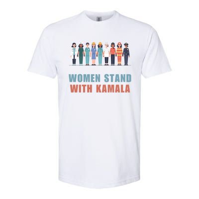 Stand With Kamala Walz Madam President Unity Harris Gift Softstyle CVC T-Shirt