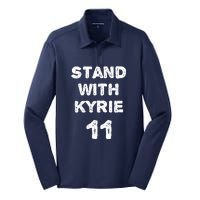 Stand With Kyrie Silk Touch Performance Long Sleeve Polo