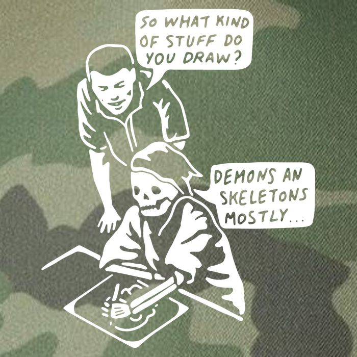 So What Kind Of Stuff Do You Draw Demons And Skeletons Mostly Legacy Tie Dye Trucker Hat