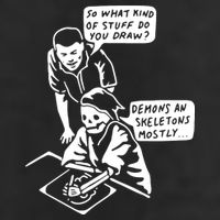 So What Kind Of Stuff Do You Draw Demons And Skeletons Mostly Cool Comfort Performance Bucket Hat