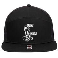 So What Kind Of Stuff Do You Draw Demons And Skeletons Mostly 7 Panel Mesh Trucker Snapback Hat